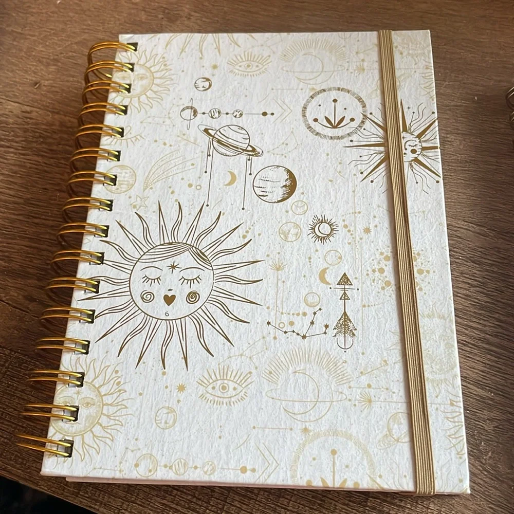 Journals Set 2 Celestial Sun Moon & Kind Capable Diary Notebook Ruled Lined NEW